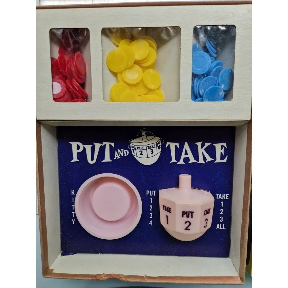 Vintage 1956 Schaper Put and Take Casino Dice Game Complete Boxed Set Rare